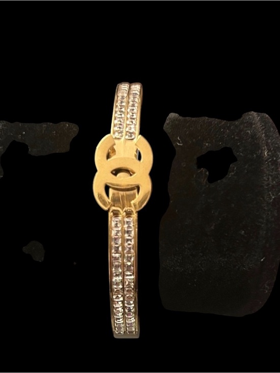 Jewelry - “iced Out”Gold toned and Silver Bracelet...
